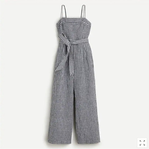 J.crew linen gingham jumpsuit - Picture 5 of 9
